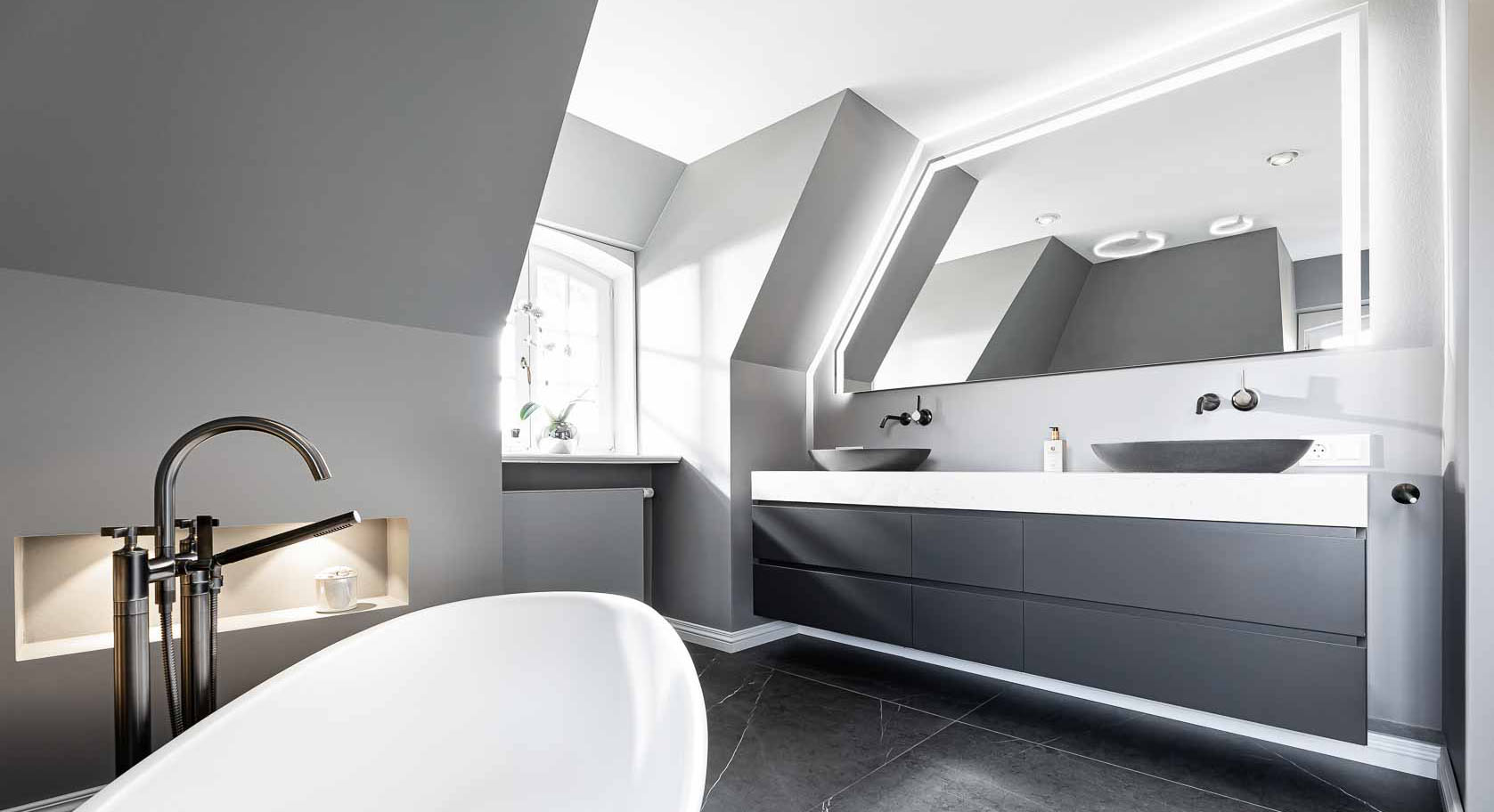 Freistehende Badewanne - Luxusbad Sylt