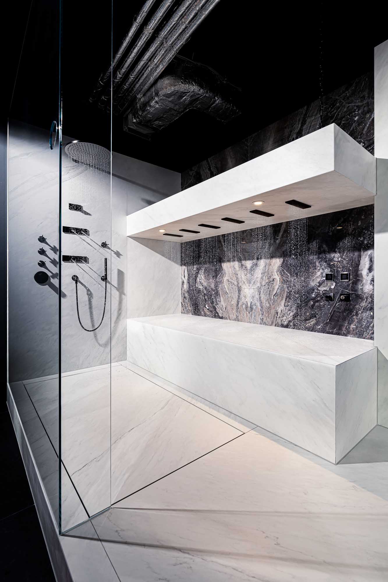 Duschanwendung Wand DORNBRACHT Vaia dark platinum matt